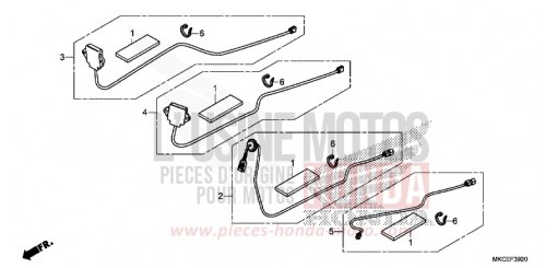 ENSEMBLE ANTENNE/JEU DE CORDONS GL1800DAK de 2019